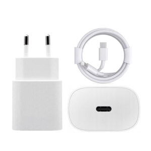 Ładowarka sieciowa USB-C do iPhone 20W + Kabel USB-C do Lightning 1m