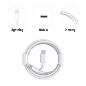 Kabel USB-C do Lightning 8-Pin 2m - Biały